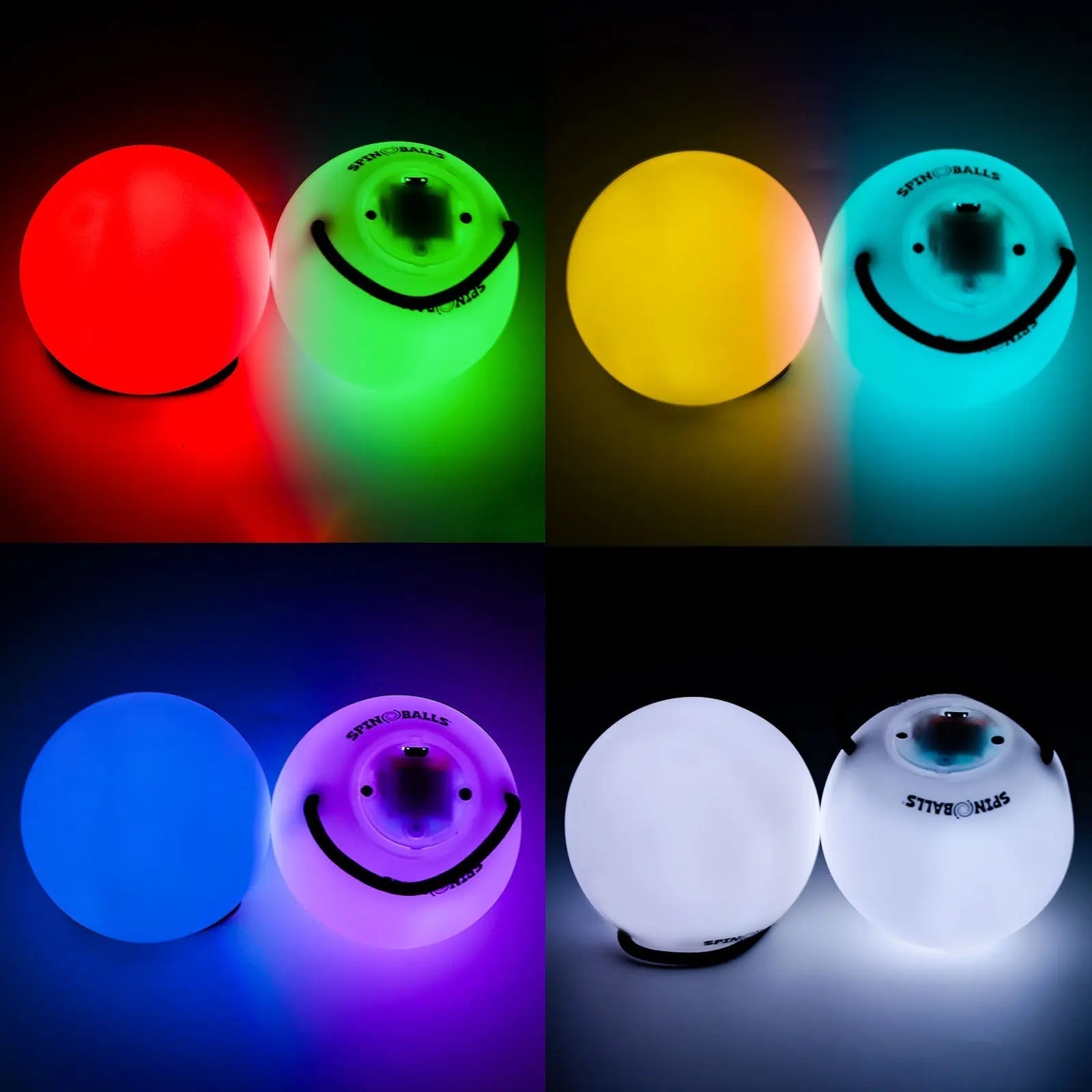 Spinballs Glow. 0 LED Rechargeable Poi Set T8