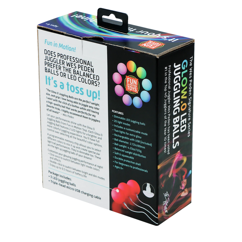 Wes Peden Glow.0 Juggling Balls D4